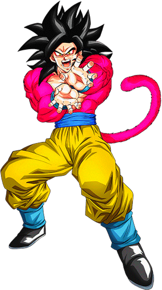 Kamehameha Transparent Dragon Ball Z - Son Goku Super Saiyan 4 Clipart (583x1024), Png Download
