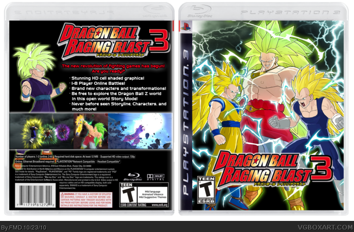 [ Img] - Dbz Raging Blast 3 Ps3 Clipart (700x460), Png Download