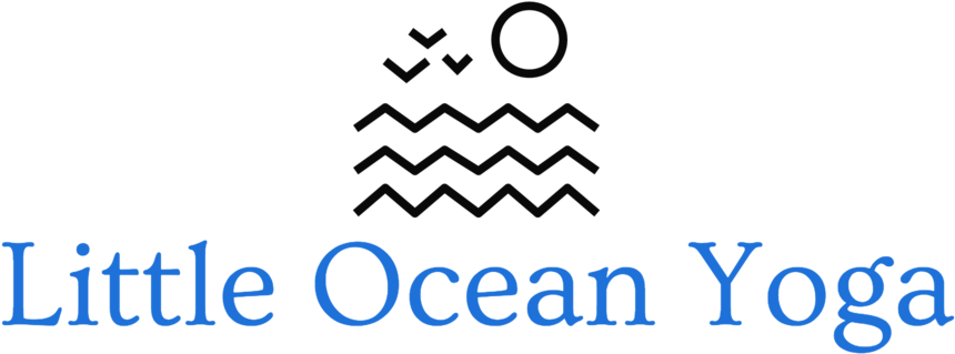 Little Ocean Yoga-logo Format=1500w Clipart (1000x459), Png Download