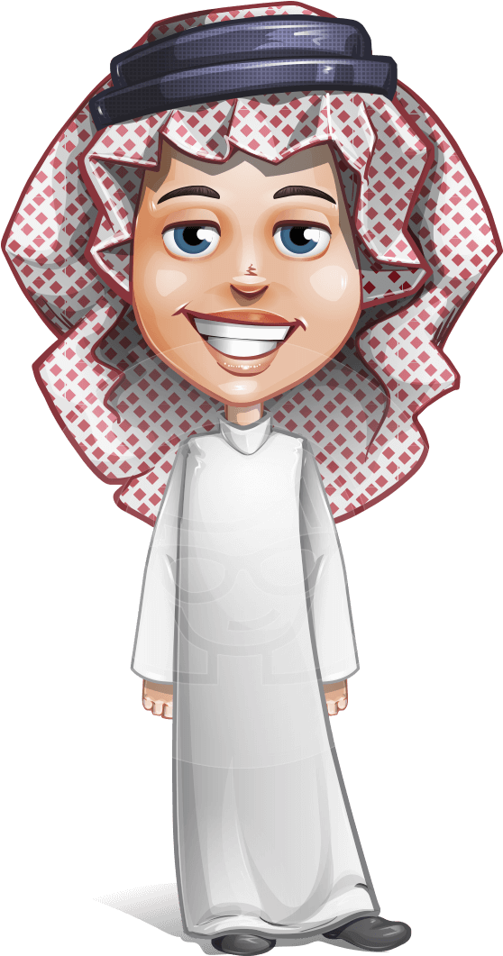 Ayman The Lucky One - Arabic Boy Cartoon Png Clipart (691x1060), Png Download