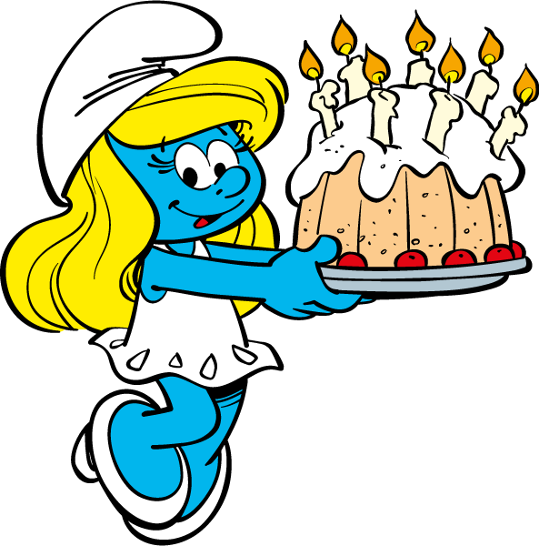 Thumb Image - Smurfette Png Clipart (593x600), Png Download