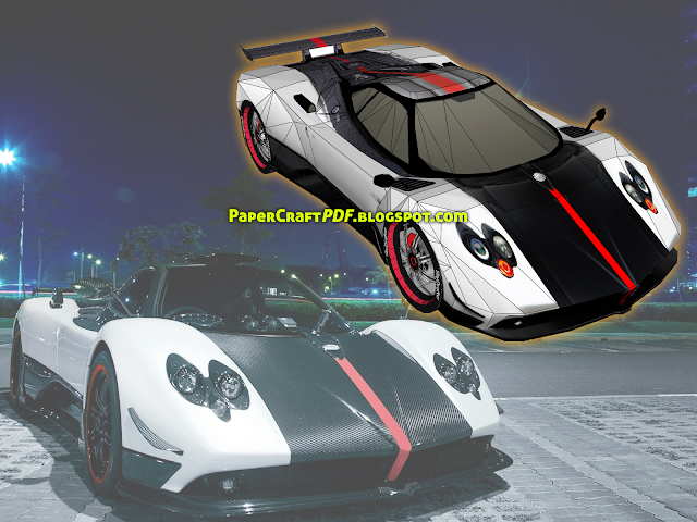 Download Free Paper Craft Pdf Templates Online Free - Sports Cars In The City Clipart (640x480), Png Download