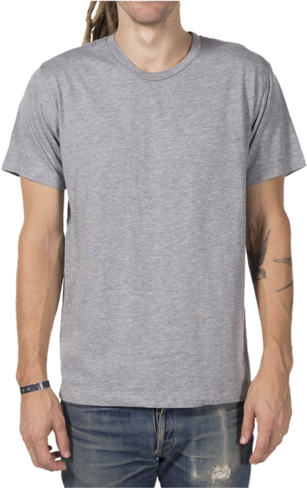 Shirt Templates - Real Gray Shirt Template Clipart (500x711), Png Download