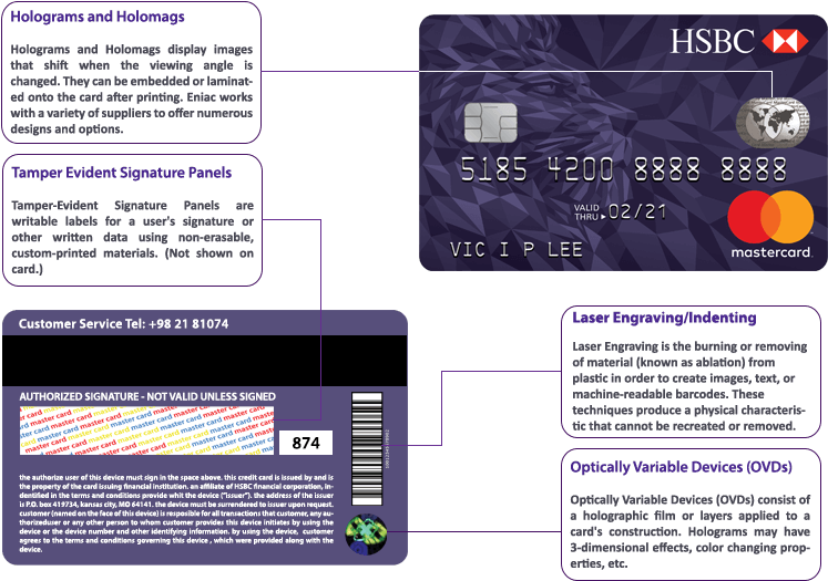 Security Printing Options1 - Hsbc Advance Debit Mastercard Card Clipart (754x532), Png Download