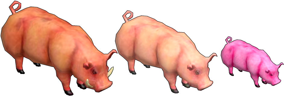 Hafen-pig - Domestic Pig Clipart (945x357), Png Download