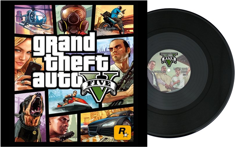 Grand Theft Auto 5 Soundtrack - Grand Theft Auto V Clipart (970x546), Png Download