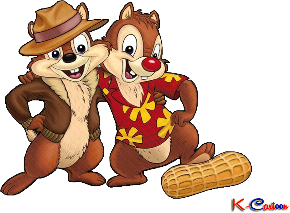 Gambar Bergerak Dari Tokoh Kartun Tupai Lucu Chip And - Disney Chipmunks Clipart (1063x751), Png Download