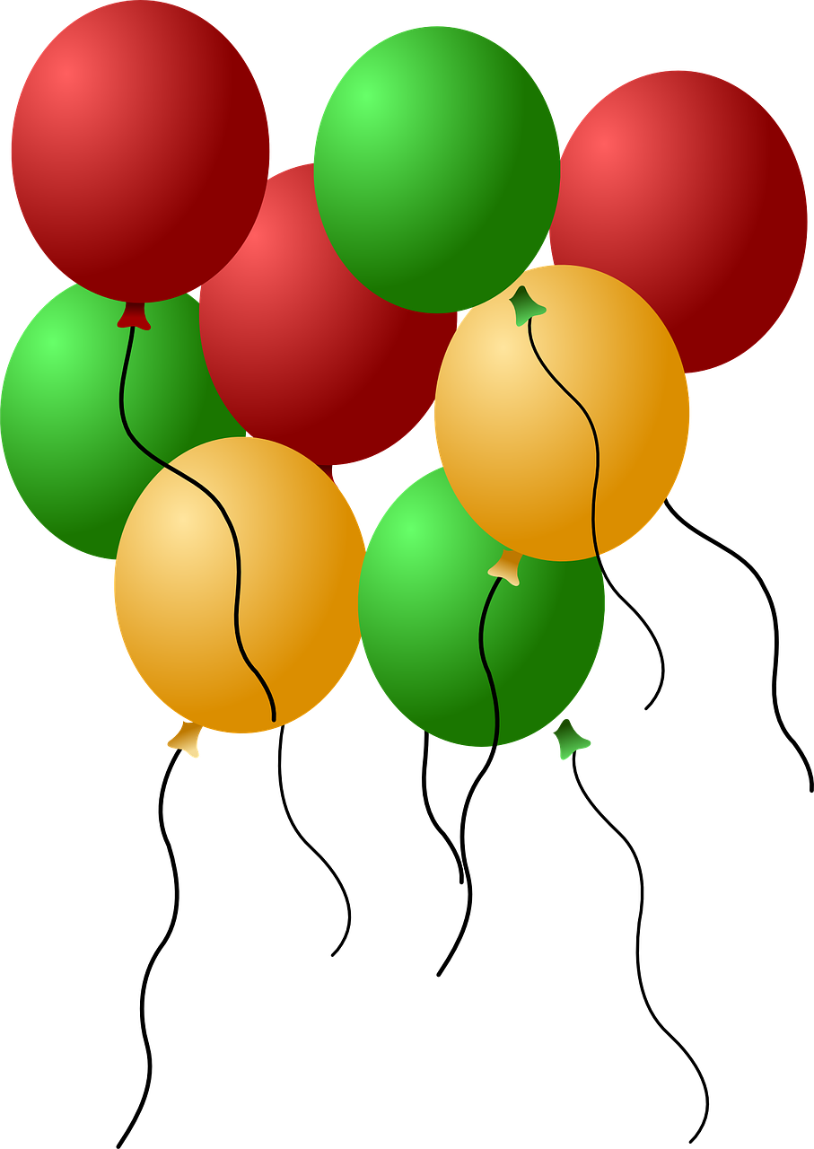 Balloons Group Helium Colorful Png Image - Balon Ulang Tahun Png Clipart (907x1280), Png Download