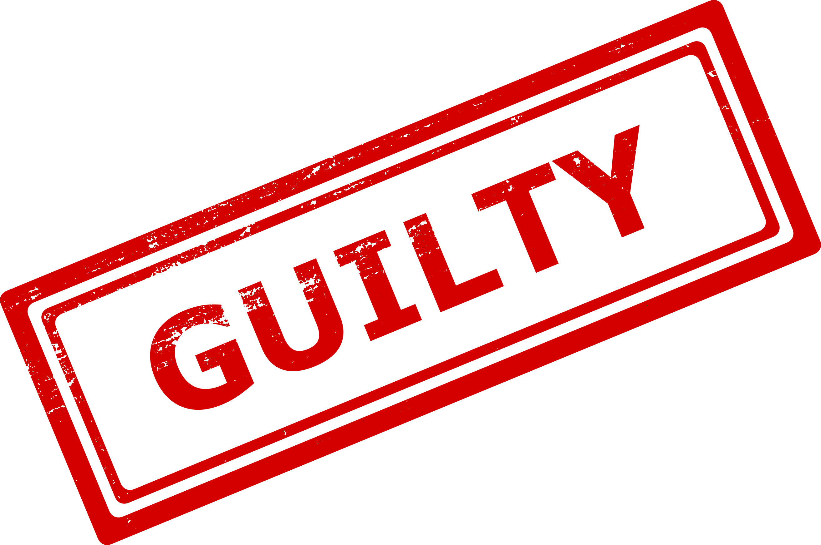 Free Download - Transparent Background Guilty Stamp Clipart (2624x1745), Png Download