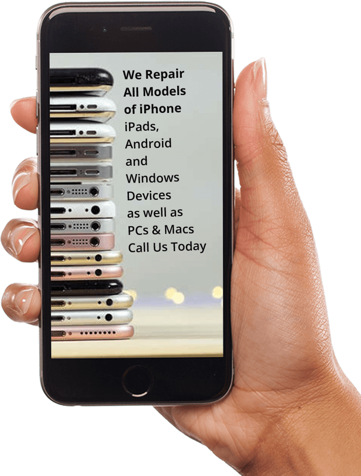 Iphone 7 Iphone 6 Ipad Android Windows Pc & Mac Repairs Clipart (728x962), Png Download