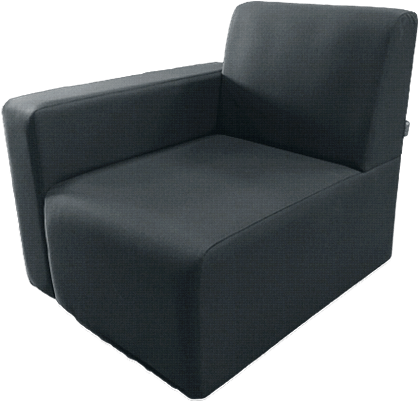 Left Arm Facing Dimensions - Club Chair Clipart (960x540), Png Download