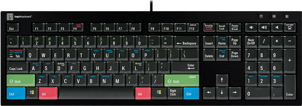 The Perfect Keyboard - Computer Keyboard Clipart (1000x520), Png Download