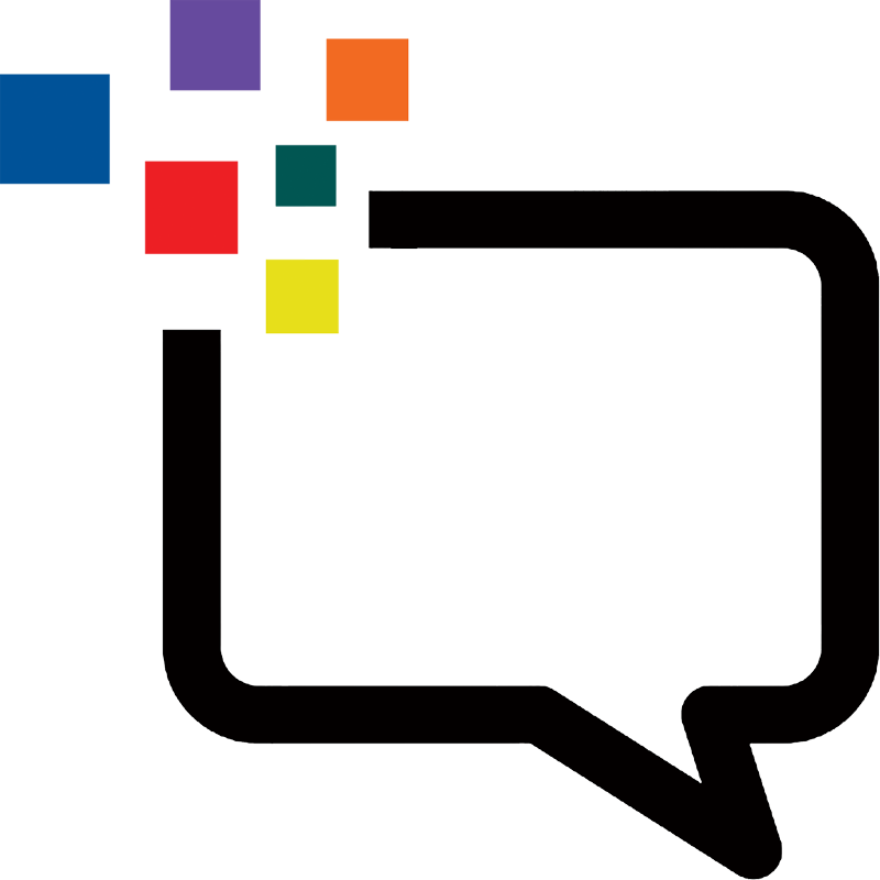 Colored Speech Bubble Blk Clipart (800x800), Png Download