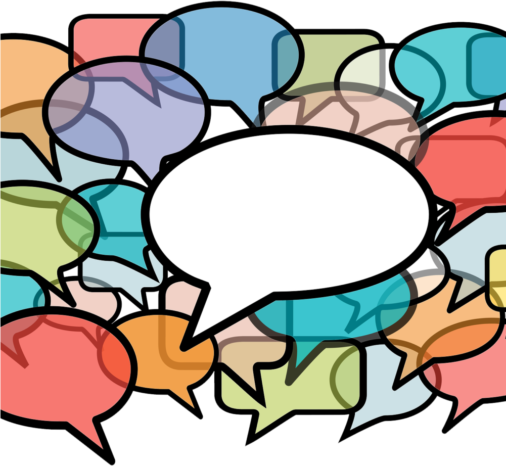 Bigstock Talk In Colors Speech Bubbles 8163794 - Speech And Debate Clipart - Png Download (1000x1000), Png Download