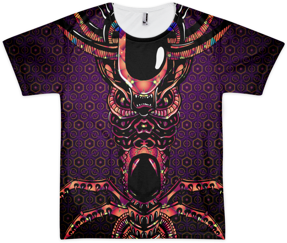 Trippy Vector Alien - Shirt Clipart (1000x1000), Png Download