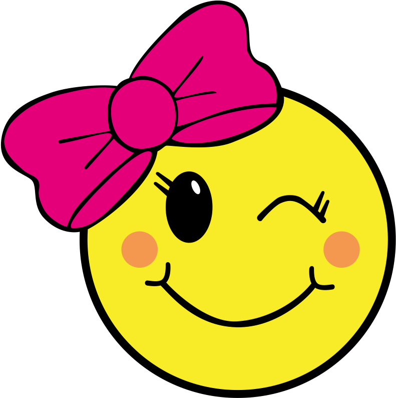 Emoji Svg Happy Face Svg Molde Emoji, Emoji Svg, Emoji - Girl Wink Face Emoji Clipart (864x864), Png Download