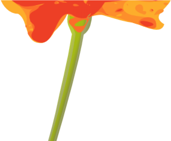 Orange Flower Clipart Mexican Flower - Orange Flower Clipart - Png Download (640x480), Png Download