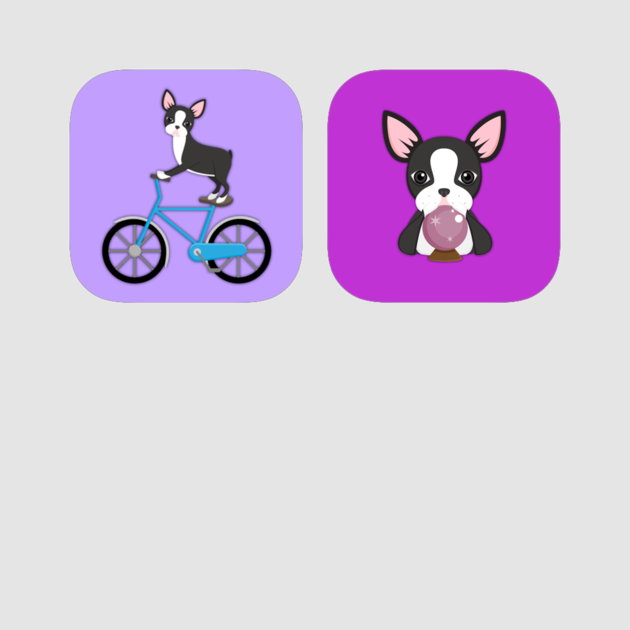 Black Boston Terrier Lovers Emoji Sticker Pack 4 - Cartoon Clipart (630x630), Png Download