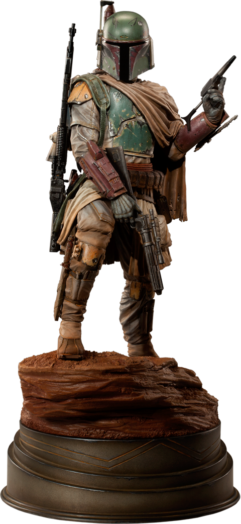 Boba Fett - Mythos Http - //www - Sideshowtoy - Com/collectibles/ - Star Wars Statue Png Clipart (480x1042), Png Download