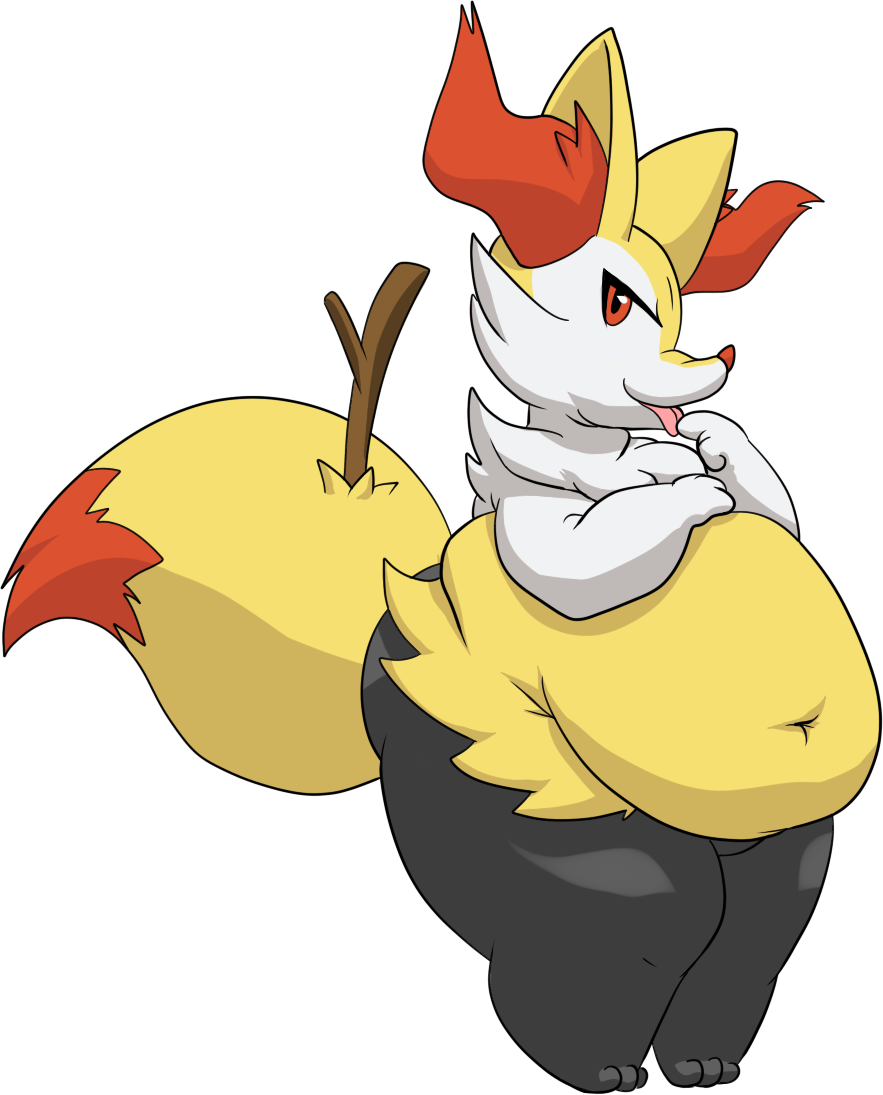 Fat Roblox Character , Png Download - Pokemon Braixen Fat Clipart (883x1095), Png Download