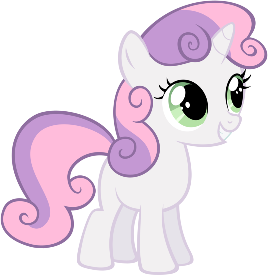 Safe, Simple Background, Smiling, Solo, Sweetie Belle, - My Little Pony Sweetie Belle Clipart (883x905), Png Download