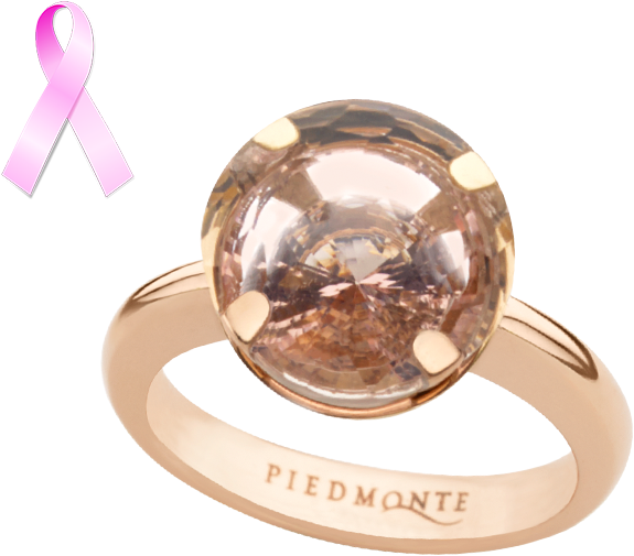 Sri Lakshmi Colored Ring In 18k Rose Gold With A Pink - Pre-engagement Ring Clipart (900x900), Png Download
