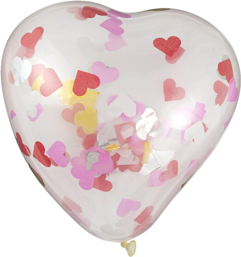 Confetti Balloon Shiny Sprinkles Transparent Png Aesthetic - Red Transparent Png Aesthetic Clipart (1095x1056), Png Download