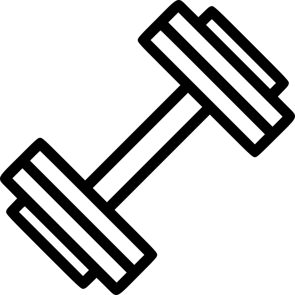 Png File Svg - Dumbbell Vector Logo Clipart (980x980), Png Download