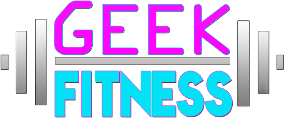 Cropped Geekfitness Barbell Logo Transparent - Geek Fitness Clipart (1000x425), Png Download