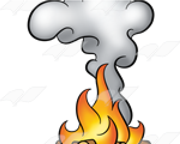 Original - Cartoon Fire And Smoke Clipart (640x480), Png Download