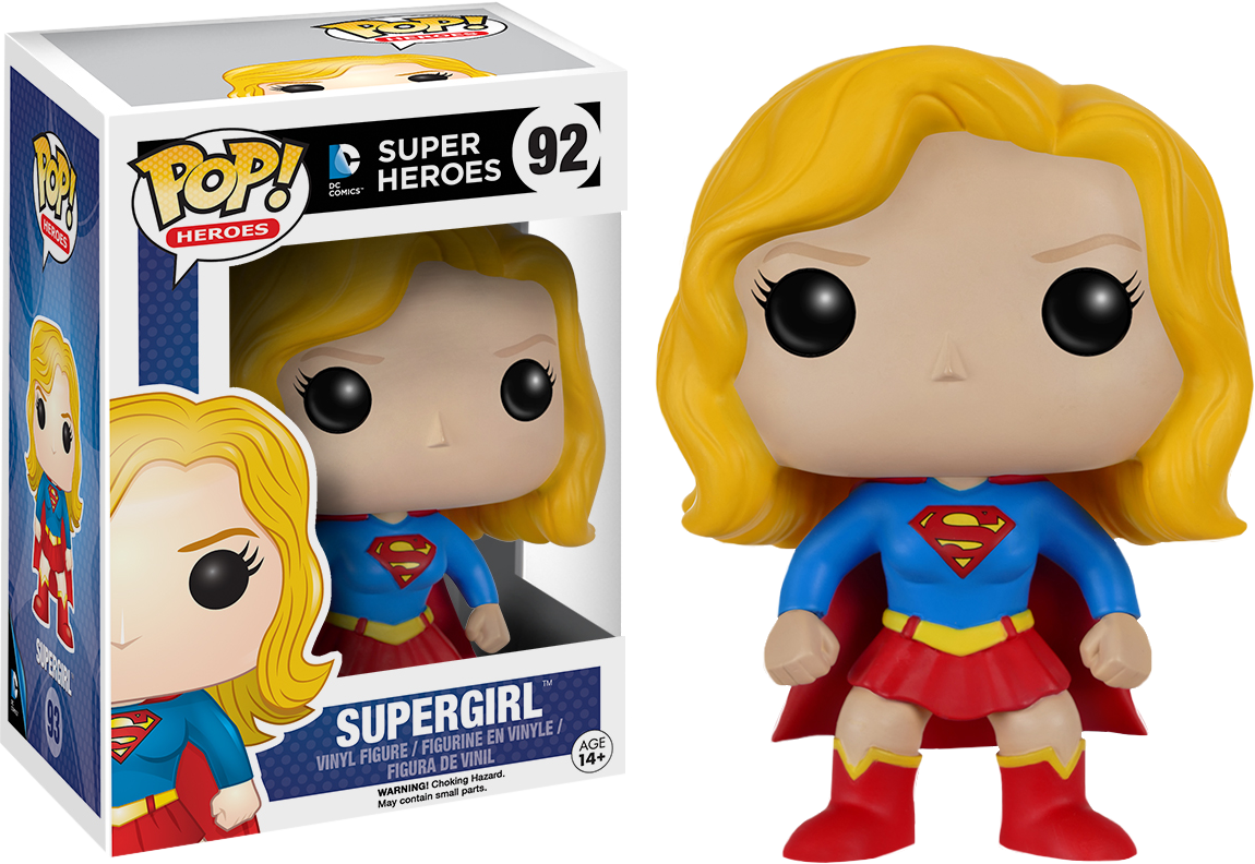 Supergirl Pop Vinyl Figure - Funko Pops Dc Comics Clipart (1150x792), Png Download