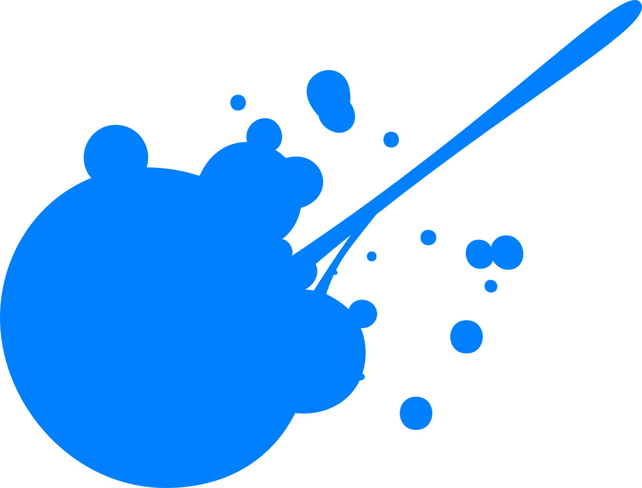 Splatter Clipart Spilled Paint - Blue Paint Splash Png Transparent Png (945...