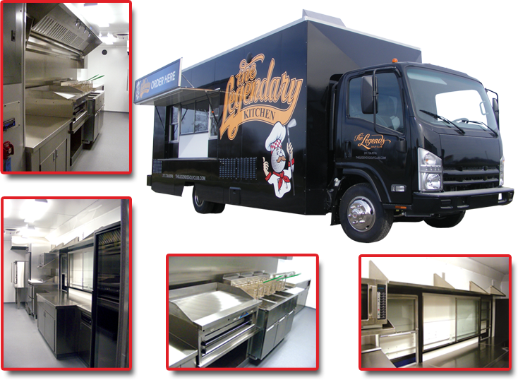 Isuzu Footprint - Isuzu Food Truck Design Clipart (734x538), Png Download