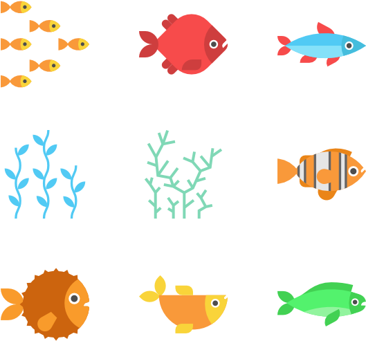 Sea Life Collection - Icon Clipart (600x564), Png Download