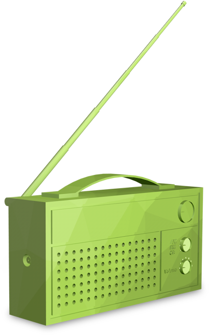Radio - Polka Dot Clipart (640x670), Png Download