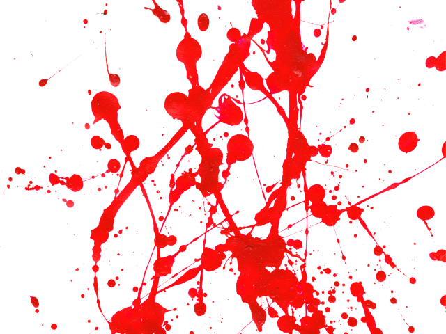 Neon Clipart Paint Drip - Red Paint Splatter Abstract - Png Download (640x480), Png Download