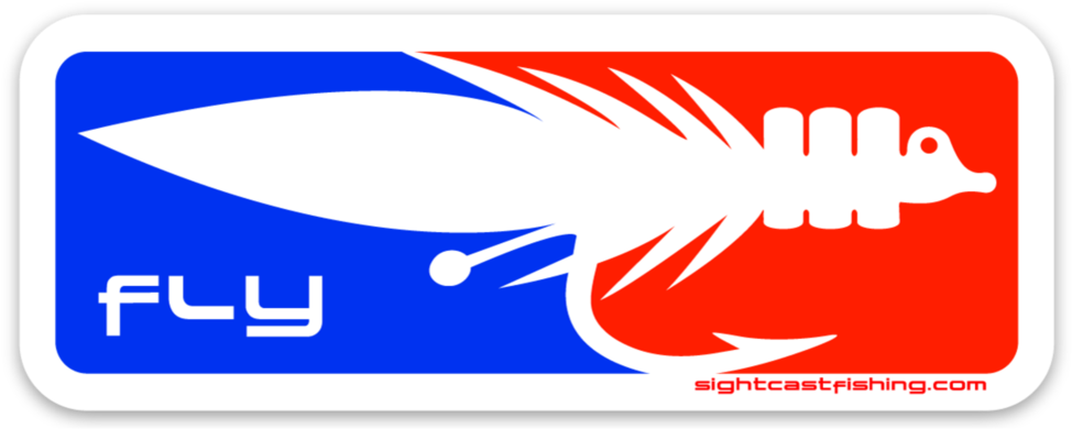 Major League Fly Fishing Stickers And Decals Clipart (1000x1000), Png Download