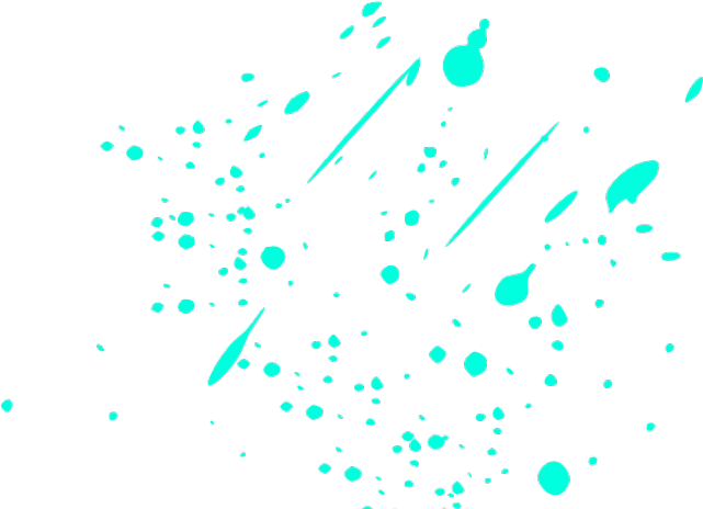 Neon Clipart Paint Drip - Blue Paint Splatter Png Transparent Png (640x480), Png Download