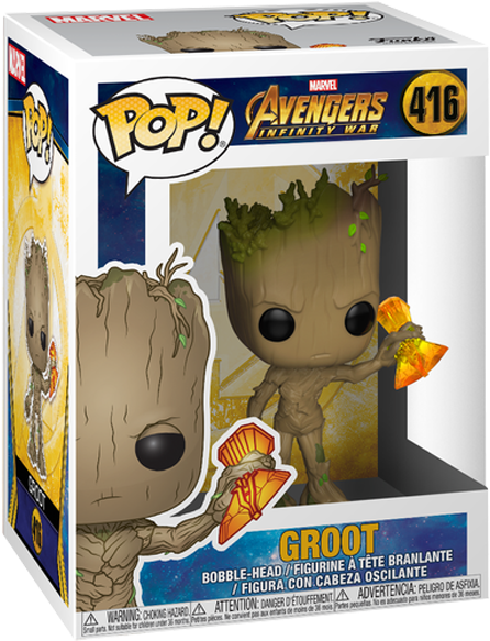 Avengers Infinity War - Funko Pop Groot 416 Clipart (600x600), Png Download