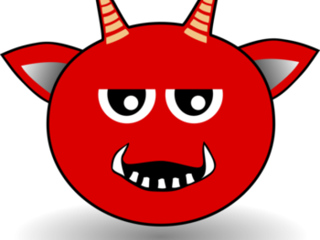 Satanism Clipart Devil Emoji - Tete De Diable Dessin - Png Download (640x480), Png Download