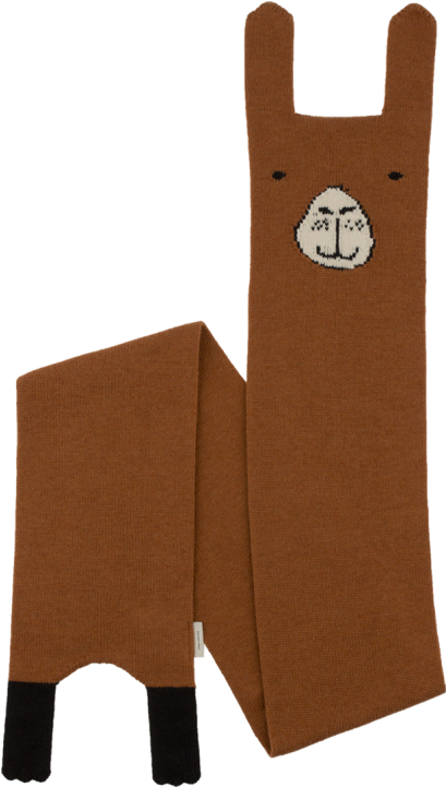 Tiny Cottons Knitted Scarf Llama - Wood Clipart (960x720), Png Download