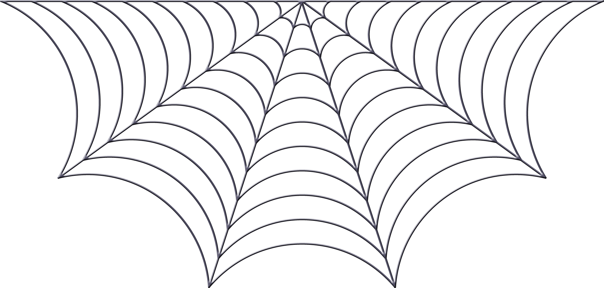 Spider Web Clip Art Transprent Png Free - Spider Web Drawing Transparent Png (1942x927), Png Download