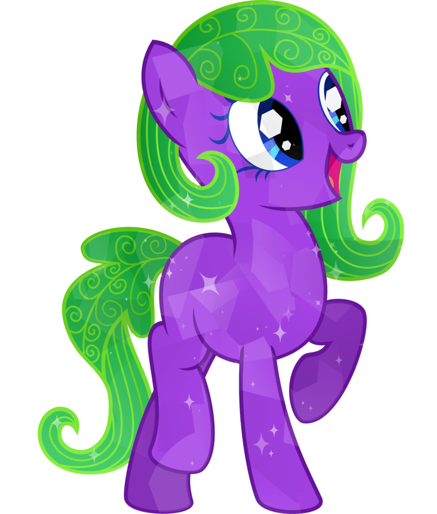 Tacobender, Blue Eyes, Commission, Crystal Pony, Cute, - Illustration Clipart (870x1024), Png Download
