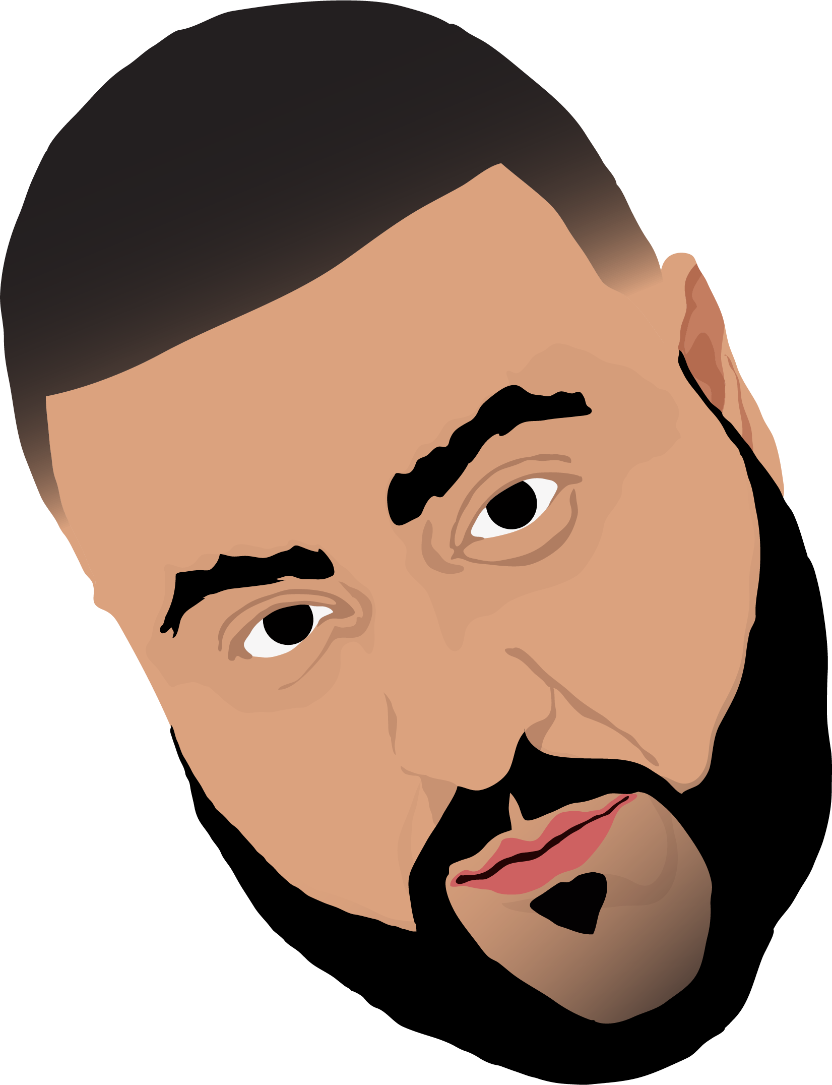 Dj Khaled - Illustration Clipart (1651x2152), Png Download