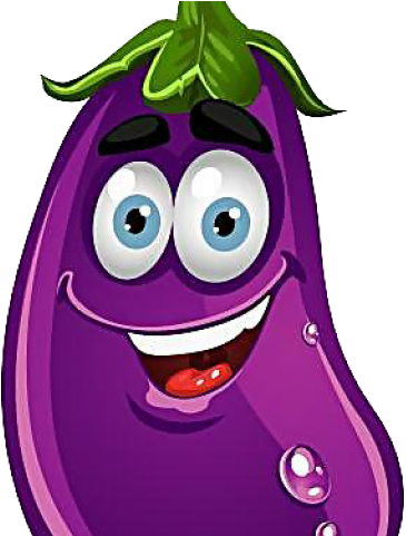 Eggplant Clipart Character - Cartoon Vegetables - Png Download (640x480), Png Download