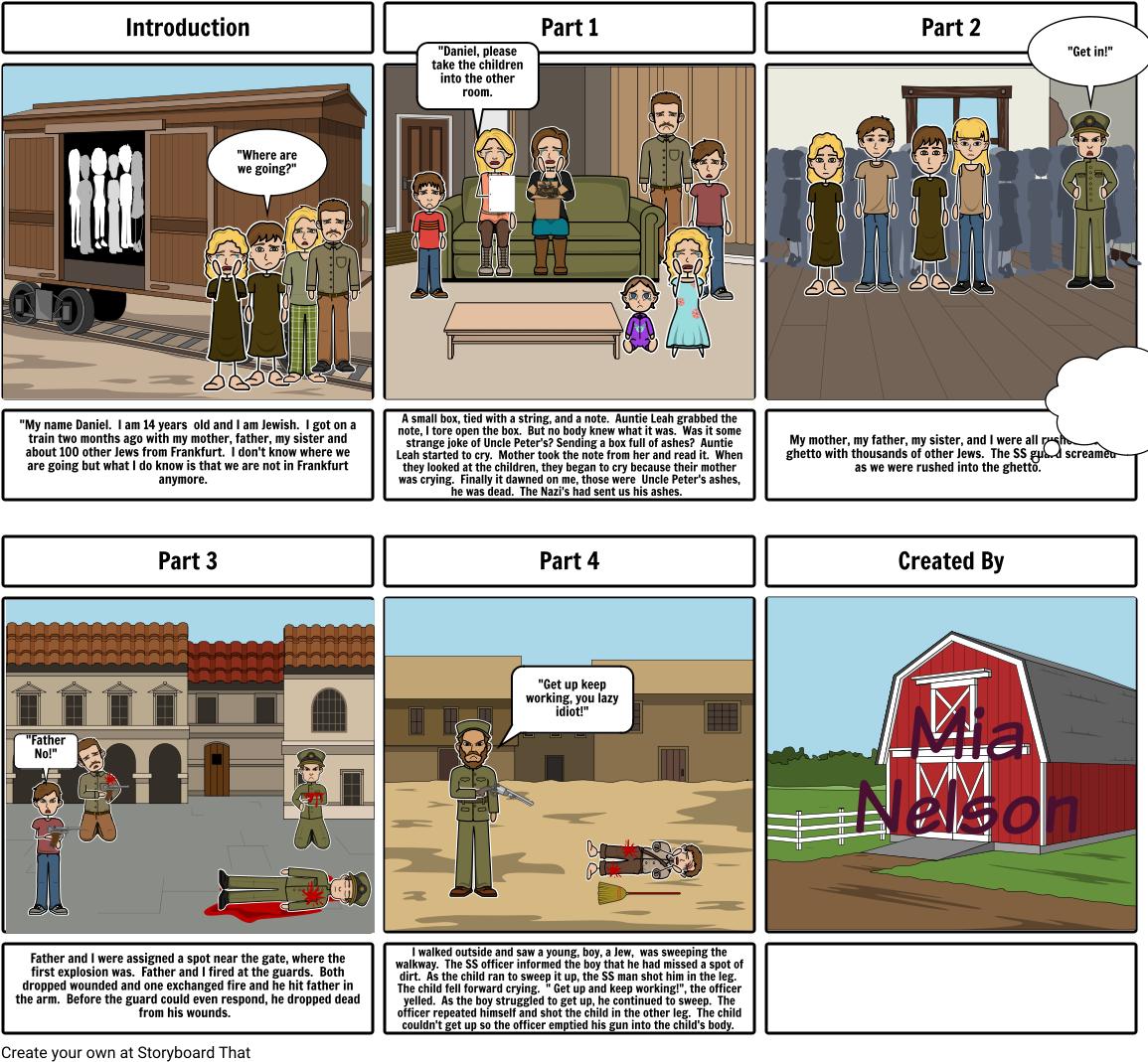 Holocaust Story Board - Dramatic Irony In The Scarlet Letter Clipart (1164x1086), Png Download