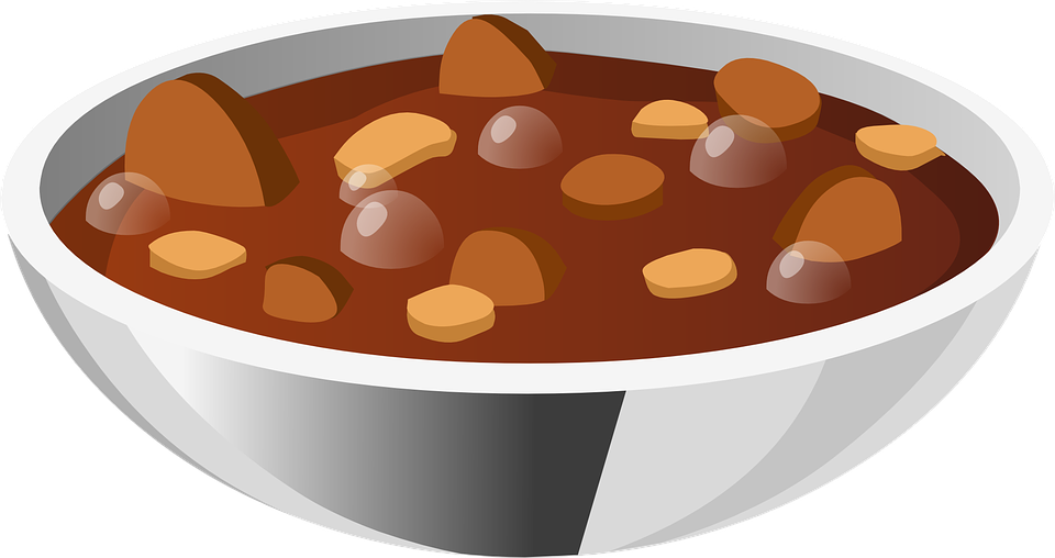 Soup, Stew, Beans, Food, Meal, Bowl, Hot - Bowl Of Stew Clipart - Png Download (960x508), Png Download