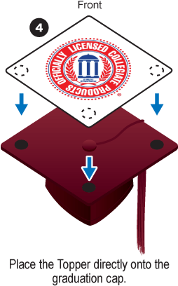 White Background Grad Cap Tassel Topper - Graduation Ceremony Clipart (275x435), Png Download