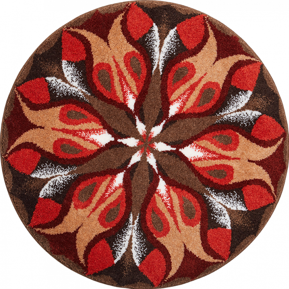 Mandala Silent Glow, Brown Mandala Silent Glow, - Carpet Clipart (998x1000), Png Download