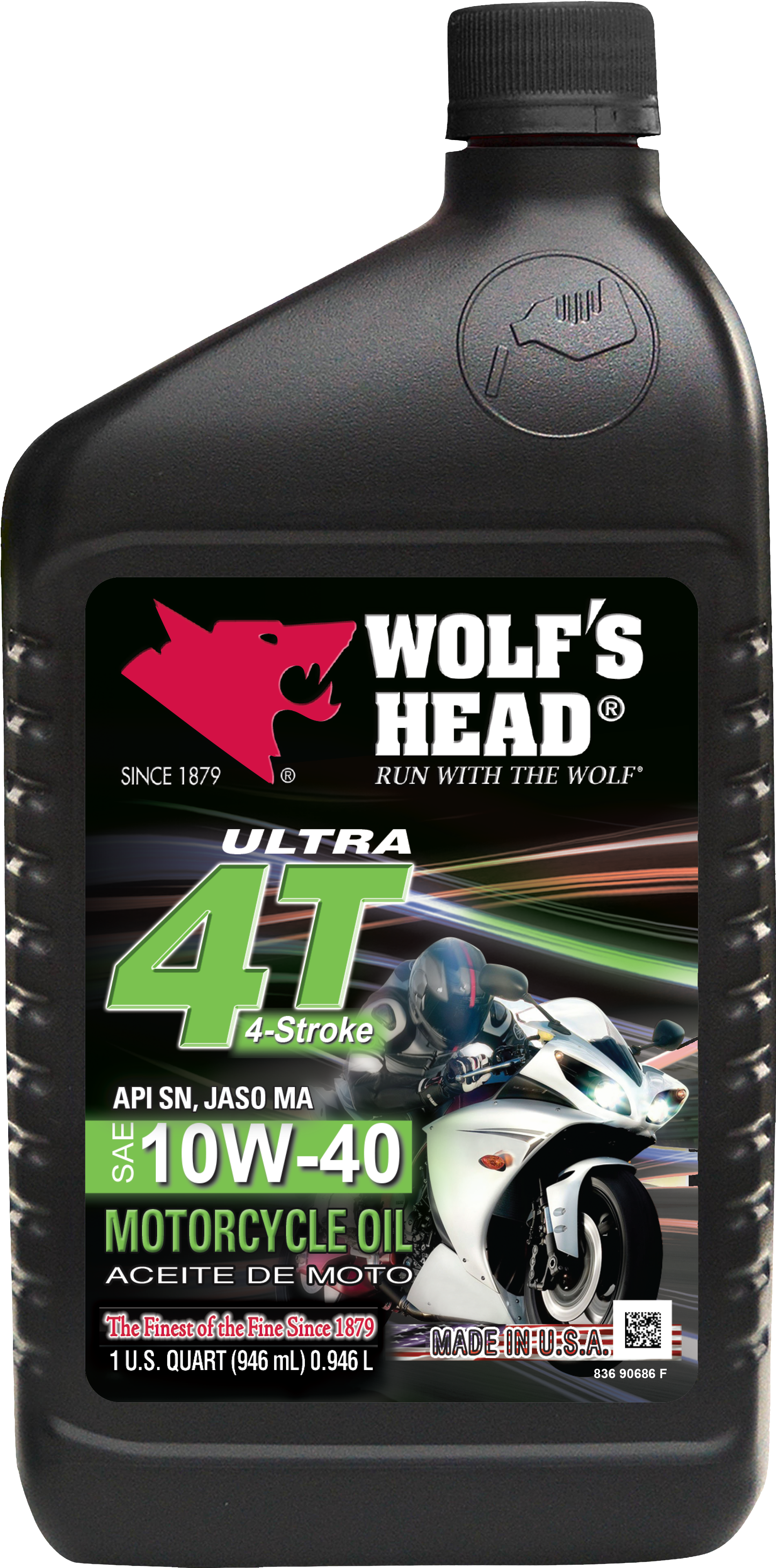 Front Hi-res - Wolf's Oil 10w40 4t Clipart (2386x4424), Png Download